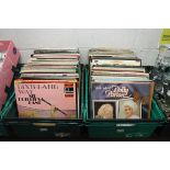 2 crates of records incl. Dolly Parton, Johnny Cash, Frank Sinatra, etc.