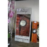 Boxed vintage 4 seasons station clock