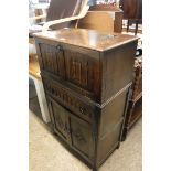 Oak Old Charm style drinks cabinet