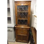 Dark oak corner unit