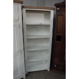 Modern oak 4 shelf bookcase