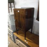 Mahogany flamed style single door pot cupboard