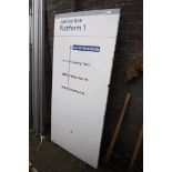 Jubilee line platform 1 sign