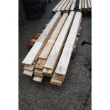 Pallet of 4 bundles of approx. 8 5x1 planks of wood