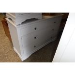 (6) Modern grey chest of 6 drawers