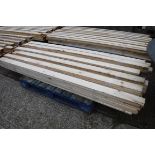 Pallet containing 6 bundles of approx. 4x1 planks of wood