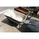 Metal wheelbarrow