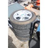 4 Fox racing wheels with 195/60R 15 West Lake tyres