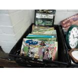 Crate of various Giles annuals