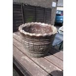 Concrete plant pot