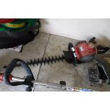 Mitox petrol powered hedge cutter