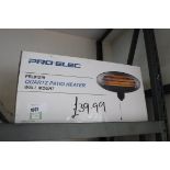 (1052) Boxed Pro Elec wall mounted patio heater