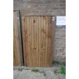 Feather edged wooden garden gate, 91(w) x 160(h)