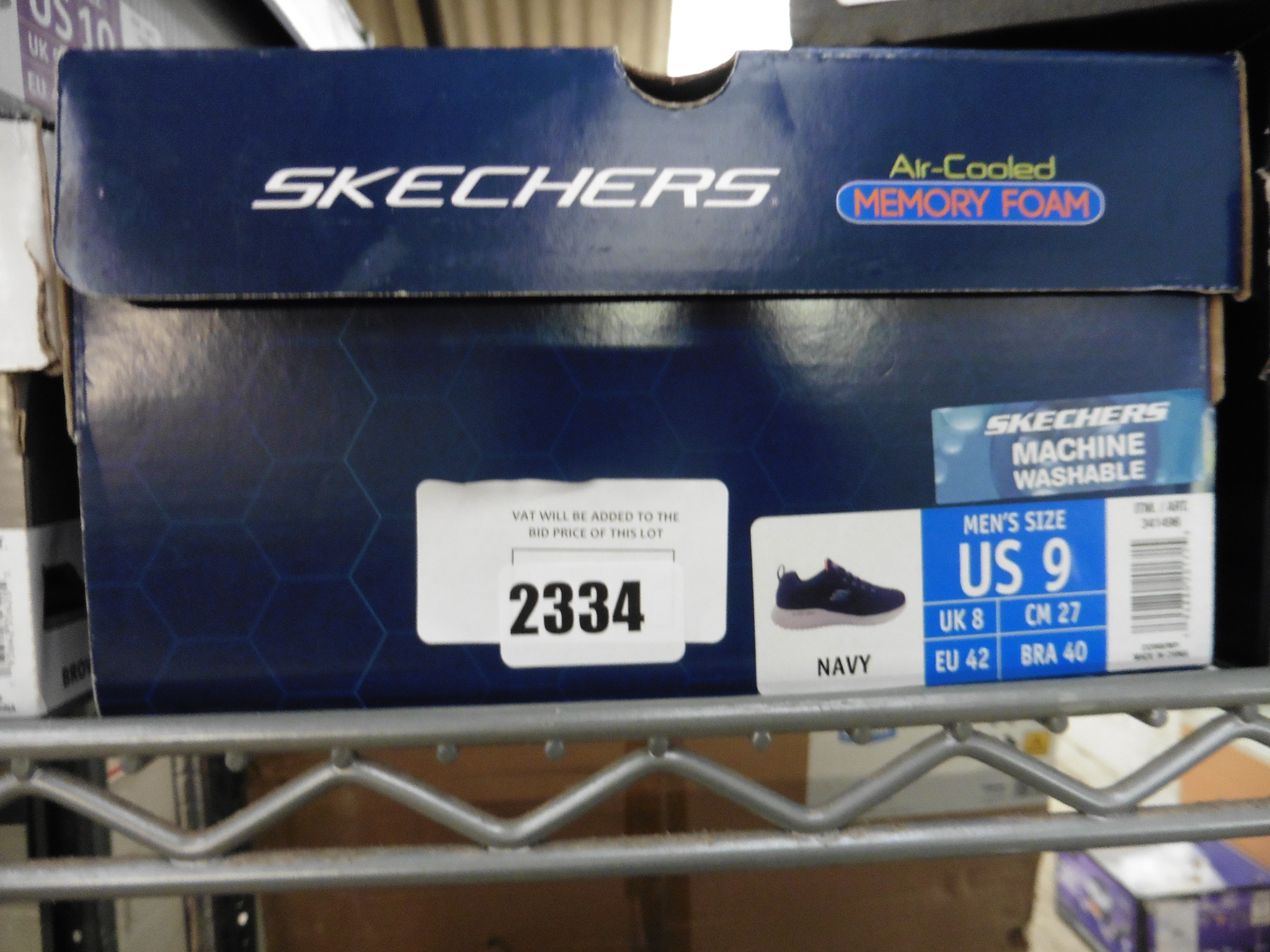 Sketchers Bounder Trainer in navy, UK size 8