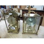 2 carriage style anniversary clocks