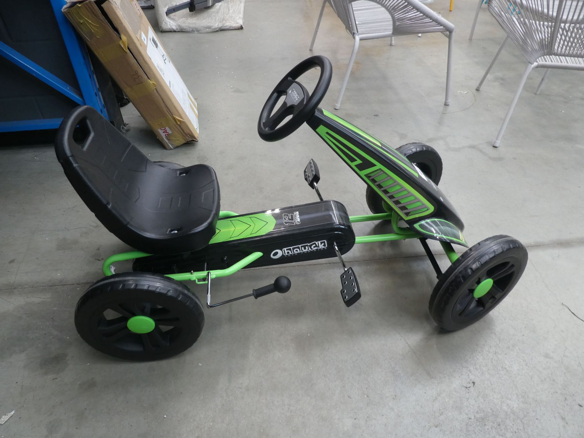 Hauck green and black pedal go kart - Image 2 of 2