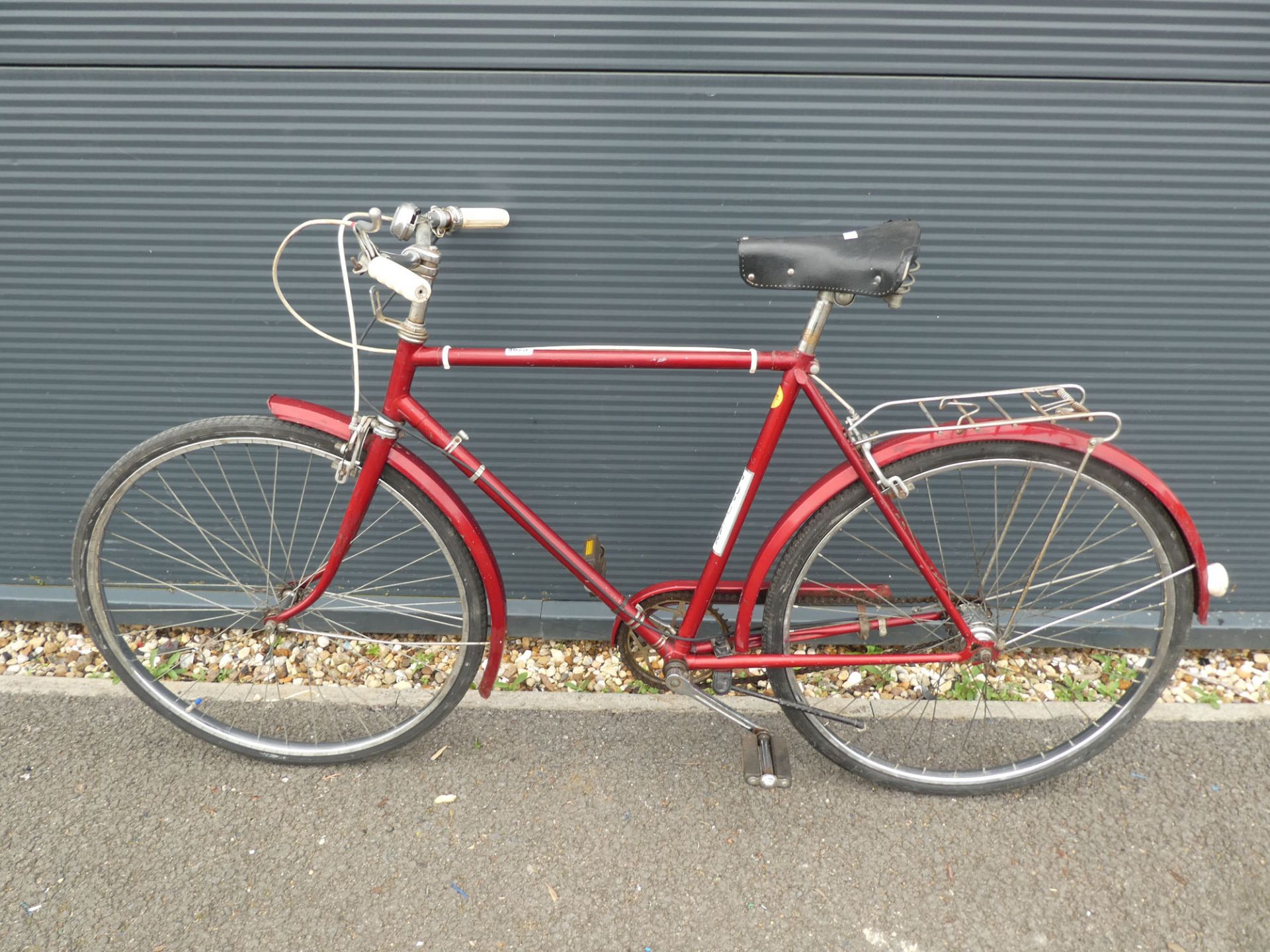 Red vintage gent's bike