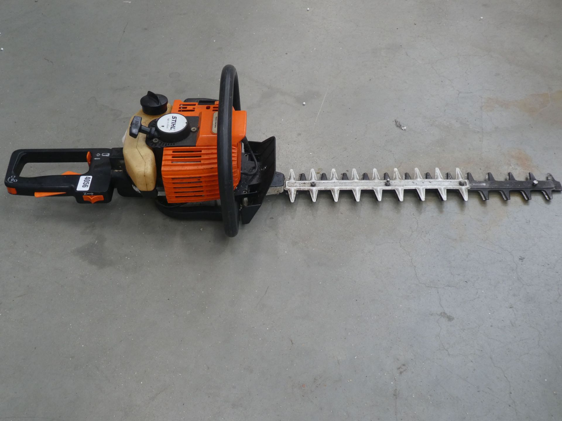 Stihl petrol powered hedge cutter