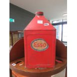 (7) Vintage Esso petrol can