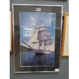 Photographic print of a sailing ship