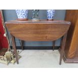 Regency mahogany drop side table