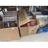 3 boxes containing a quantity of vinyl records