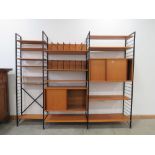 Robert Heal for Staples ladderax teak modular shelving system