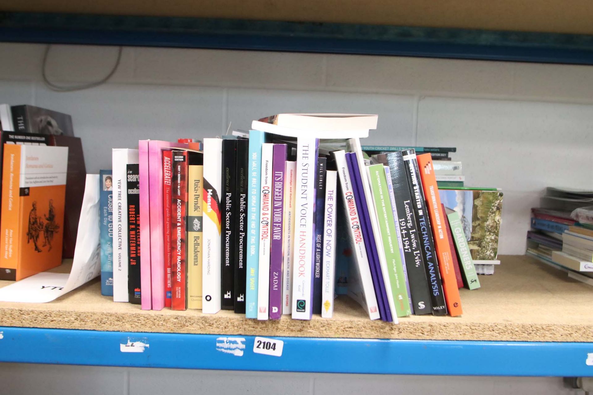 Part shelf of reference books