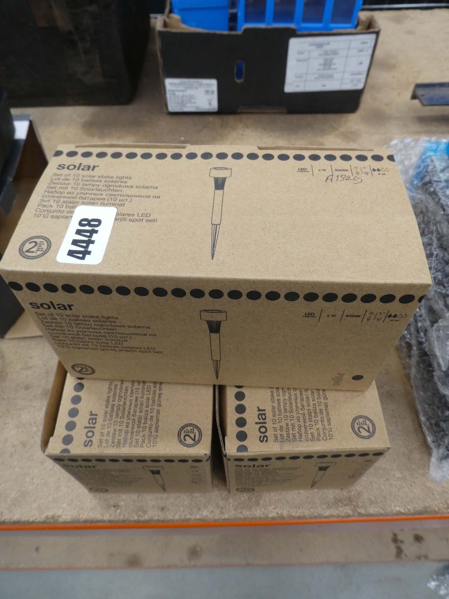 3 boxes of solar lights