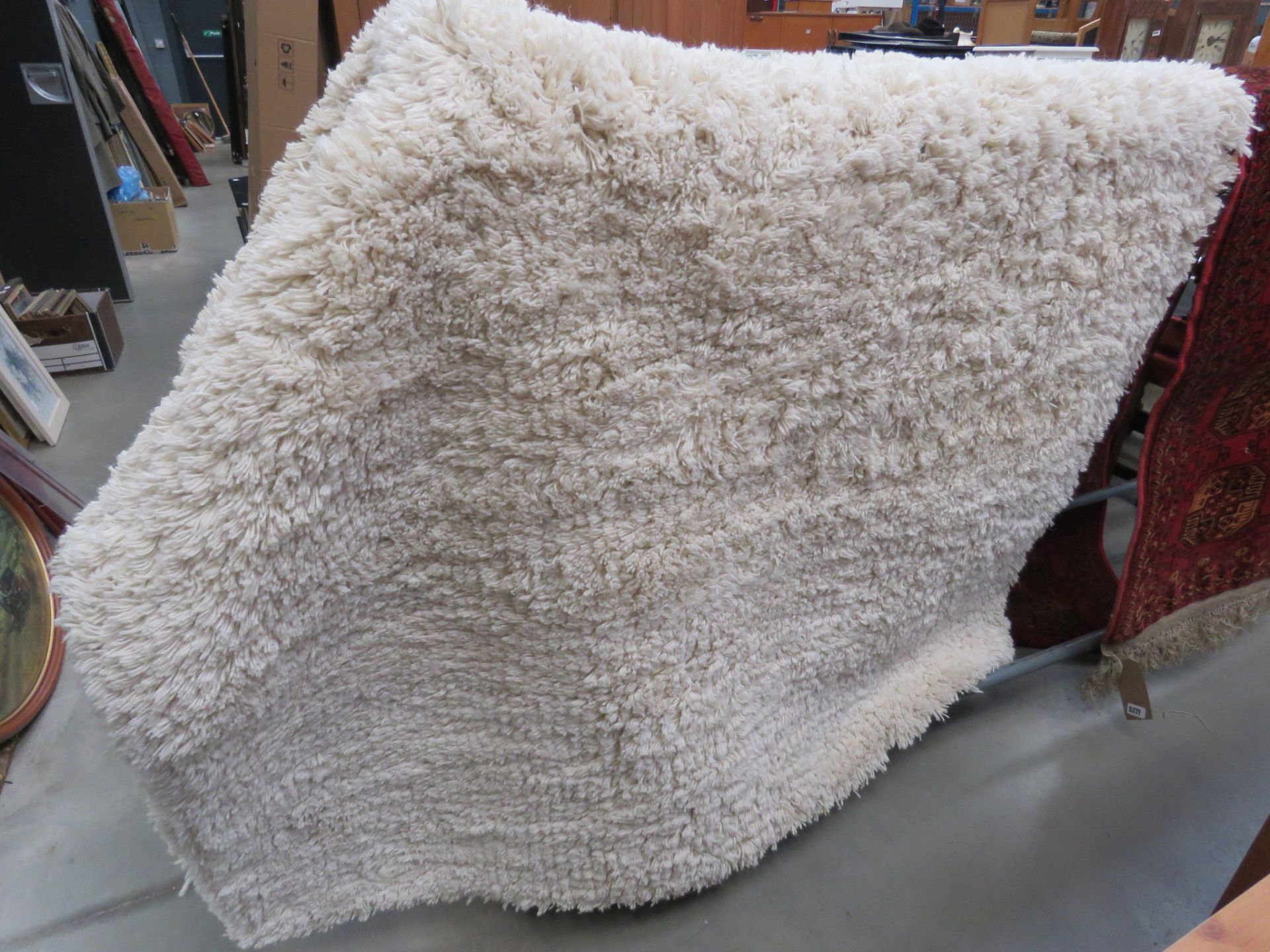 5212 Ivory shag pile carpet