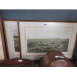 Pair of framed and glazed hunting prints