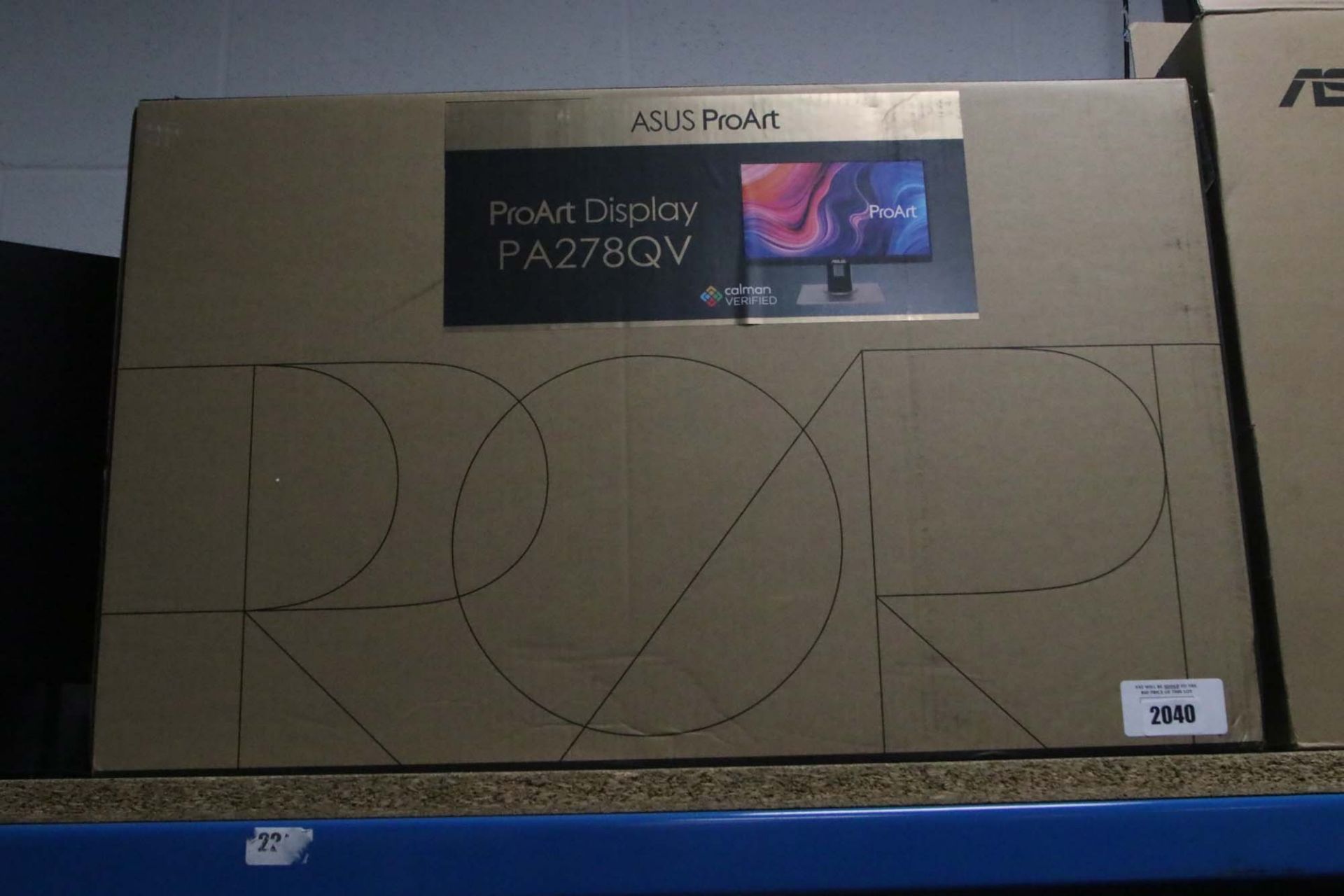 Asus Proart Display model PA278QV with box