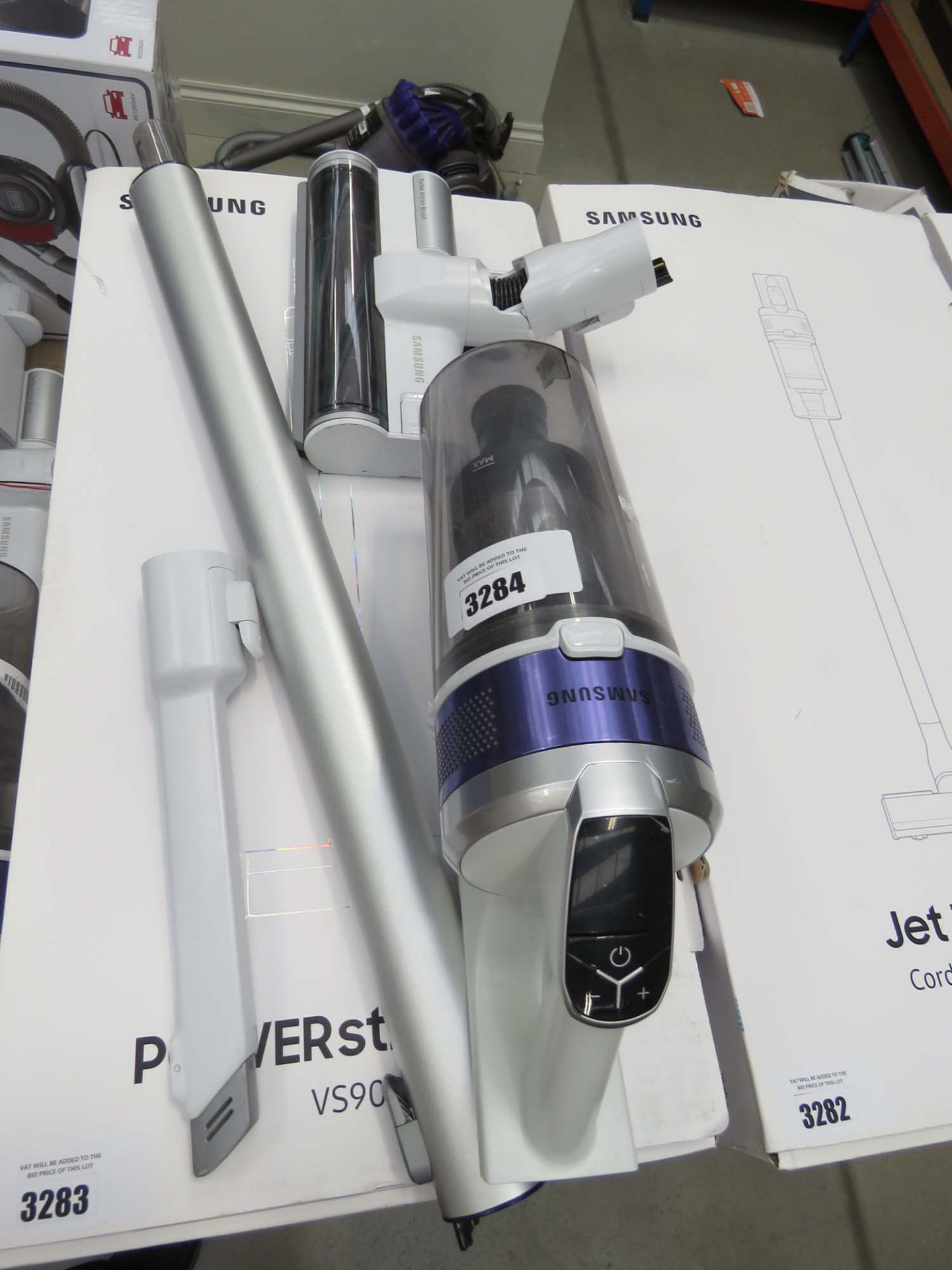 Samsung jet 70 series cordless stick vacuum cleaner with pole, head and 1 attachment, no battery