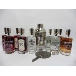 9 small bottles from Jones Revelstoke, 2x Premium No1 gin 20cl 37.