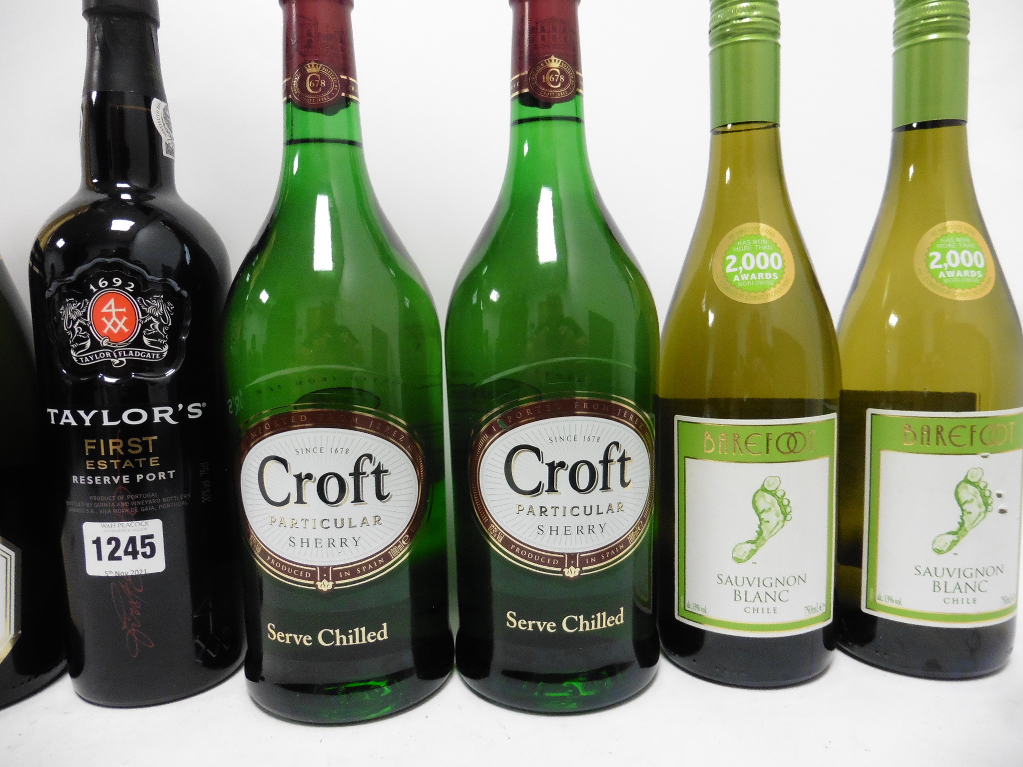 9 assorted bottles, 1x Taylor's First Estate Port, 2x Croft Particular Sherry, - Image 3 of 3
