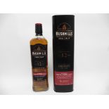 A bottle of Bushmills 12 year old Single Malt "Exclusive Edition" Irish Whisky matured in First
