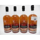 4 bottles of Starward Nova Single Malt Australian Whisky matured in Red wine barrels 70cl 41% (Note