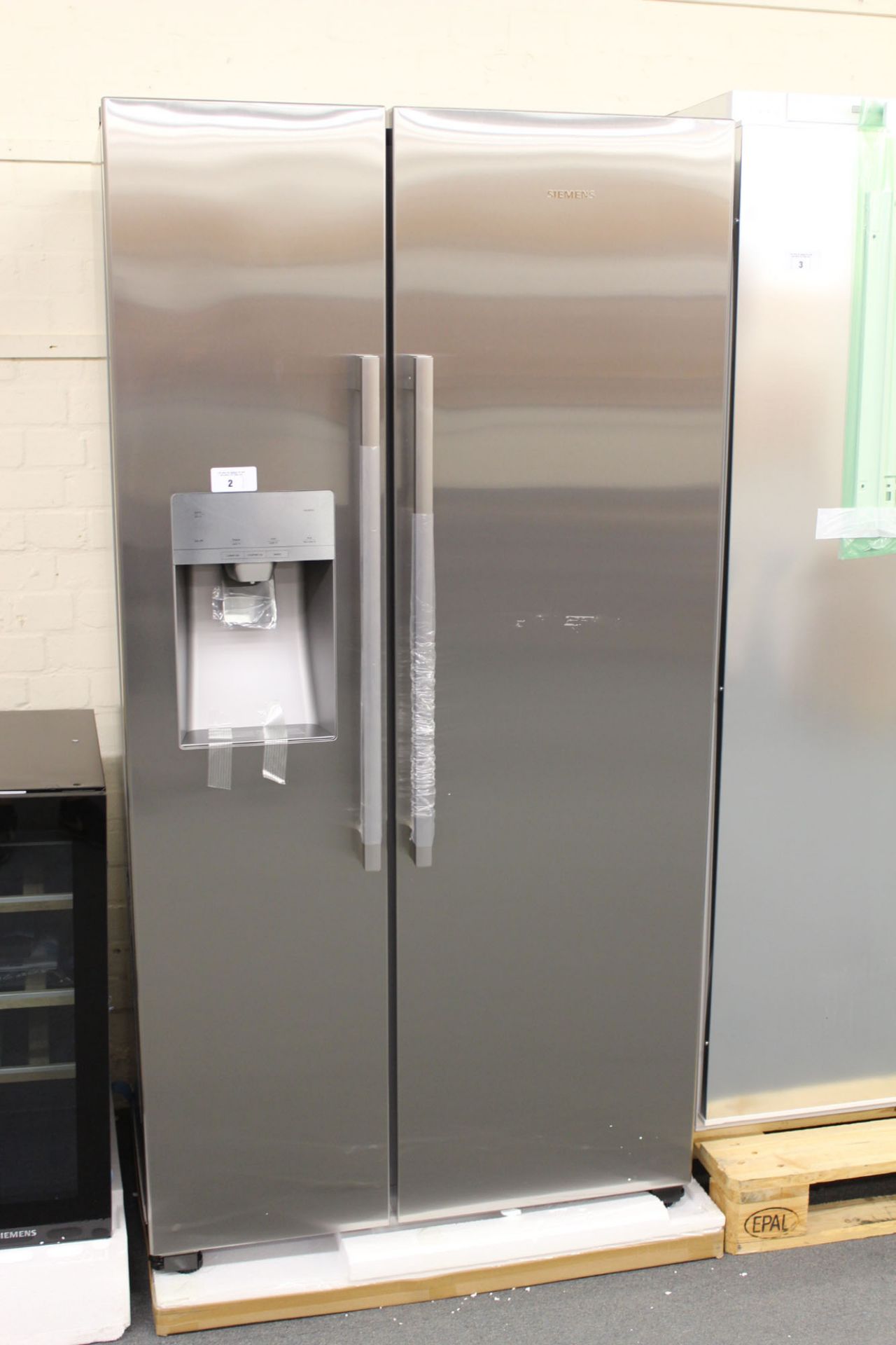 KA93DVIFPGB Siemens Side-by-side fridge-freezer