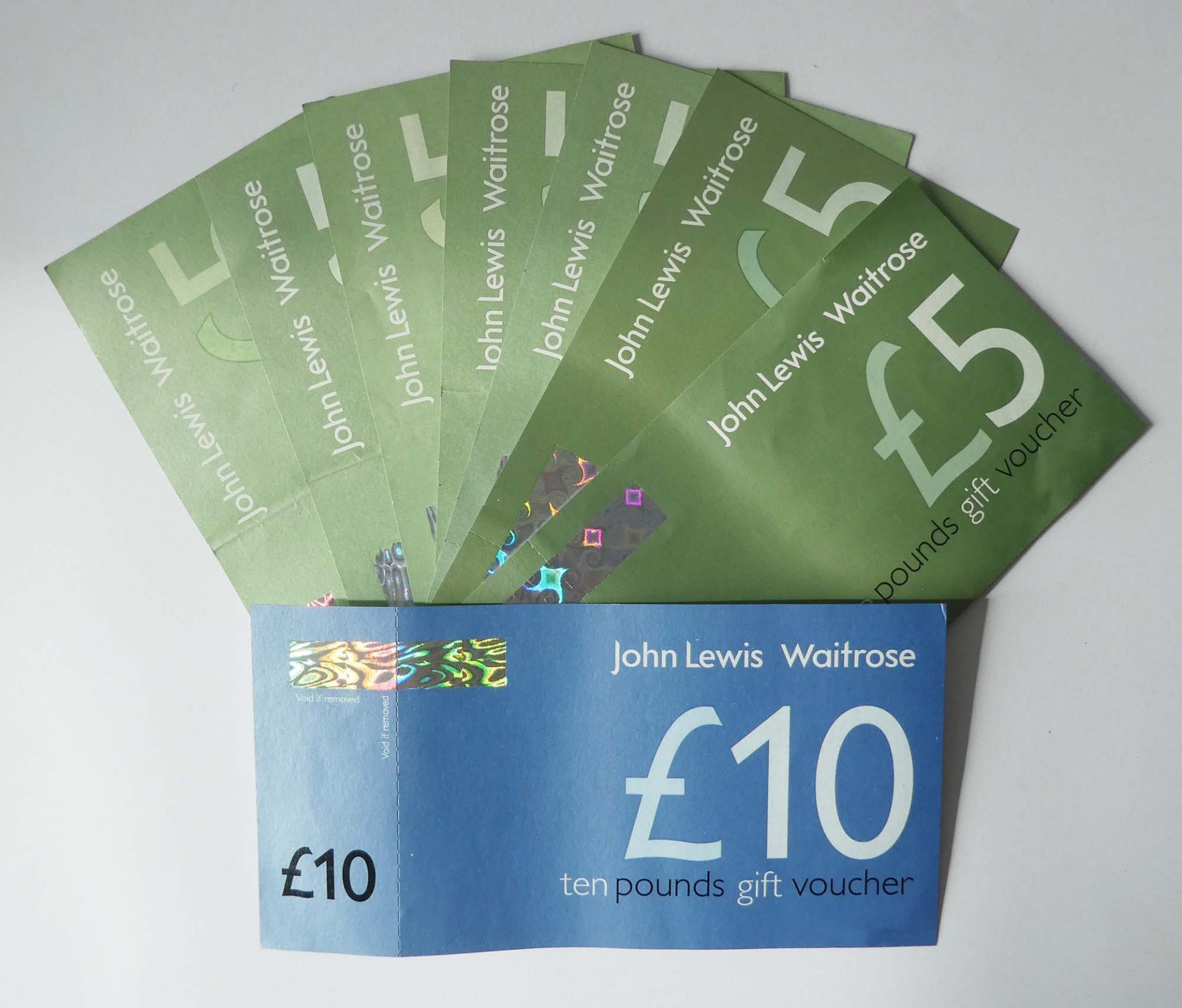 John Lewis (x2) - Total face value £45