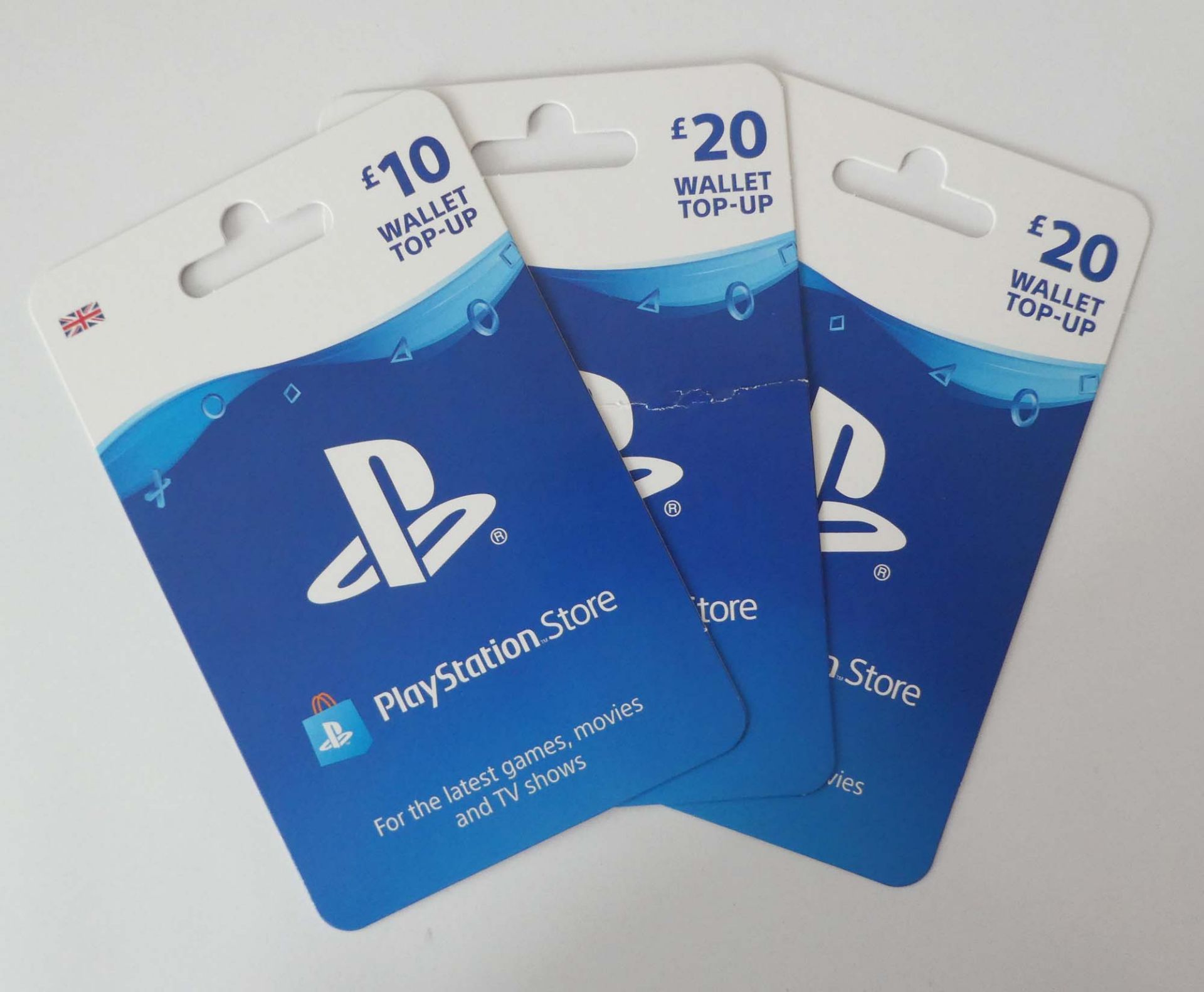 Playstation (x3) - Total face value £50