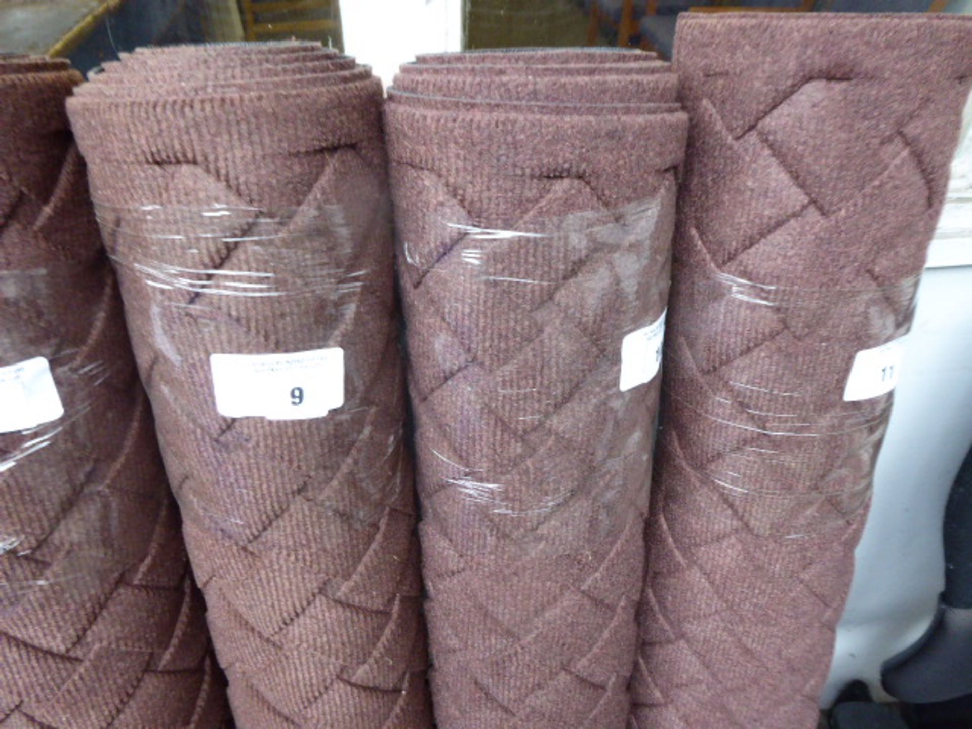 Large brown commercial mat with woven finish