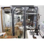 (2185) 3 decoratively framed wall mirrors having slight damage