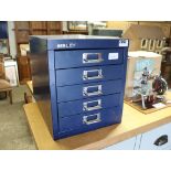 Small Bisley 5 drawer filing cabinet