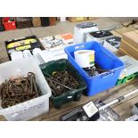 3 crates of loose tooling and fixings with 1 crate of drill bits