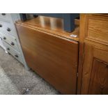 Modern teak drop leaf kitchen table