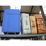 4 various luggage cases