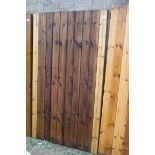 Wooden feather edge garden gate, 100cm(w) x 175cm(h)