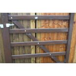 Pine single farmyard style gate, 120cm(w) x 122cm(h)