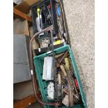 2 crates of mixed hand tools