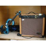 S-shaped electric violin with Stagg 40AAR amplifier (56)